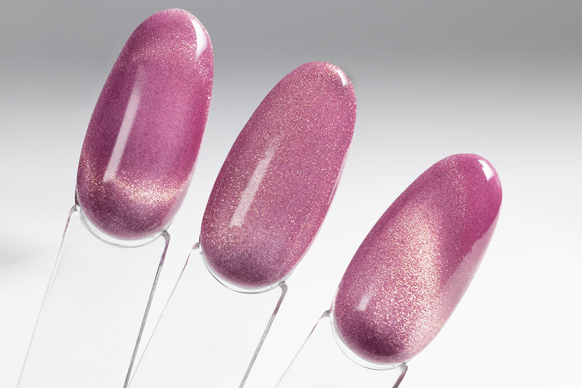 Jolifin LAVENI Shellac - Cat-Eye pearly pink 10ml