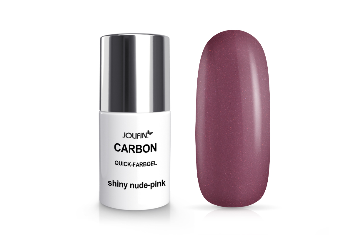 Jolifin Carbon Quick colour gel - shiny nude-pink 11ml