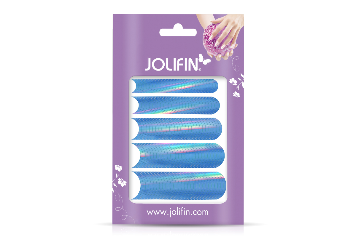 Jolifin Chrome natural French Sticker blue