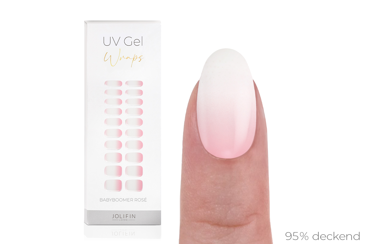 Jolifin LAVENI UV Gel-Wraps - Babyboomer rosé