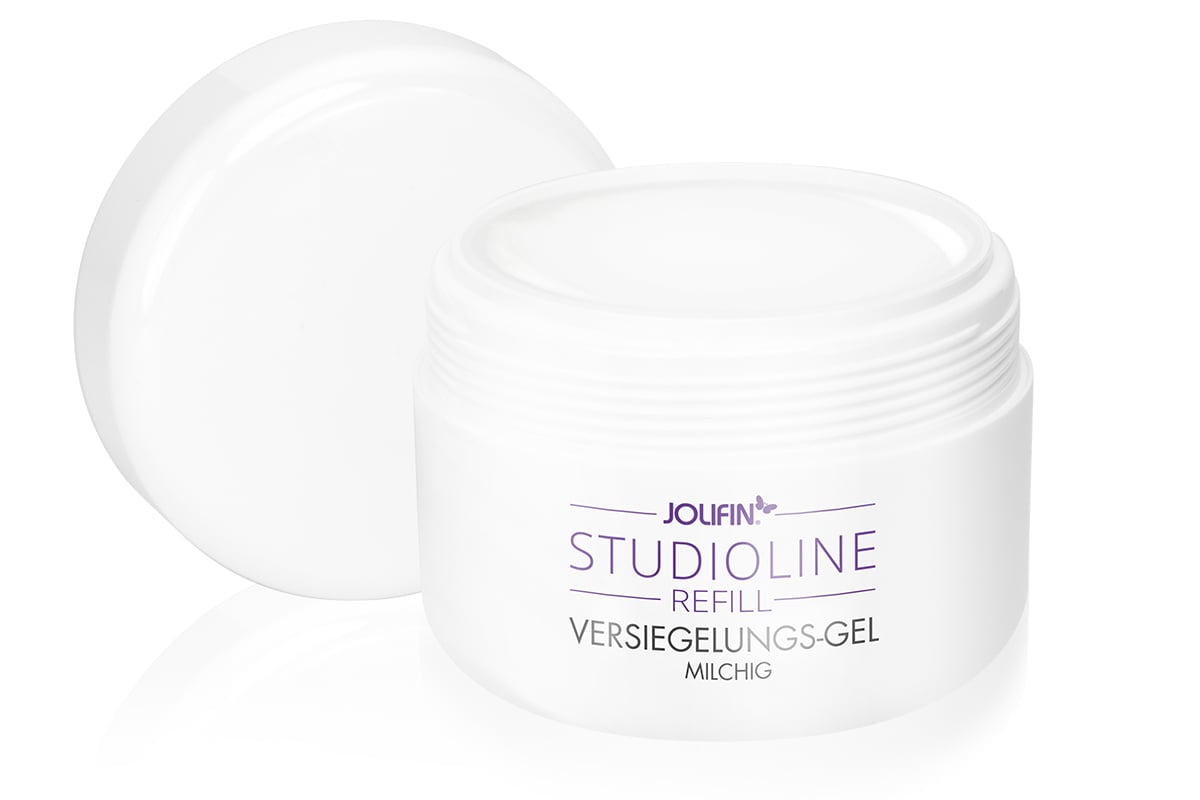 Jolifin Studioline Refill - Versiegelungs-Gel milchig 250ml