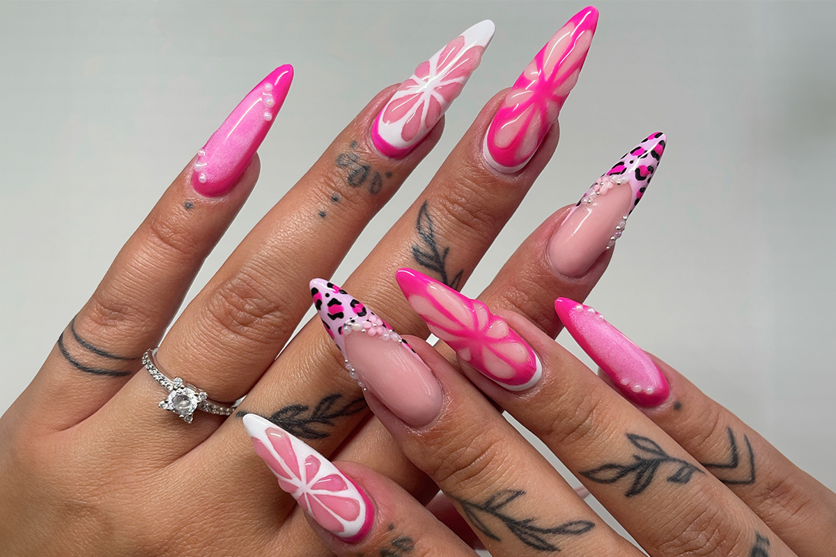 Jolifin LAVENI Shellac - electric neon-pink 10ml