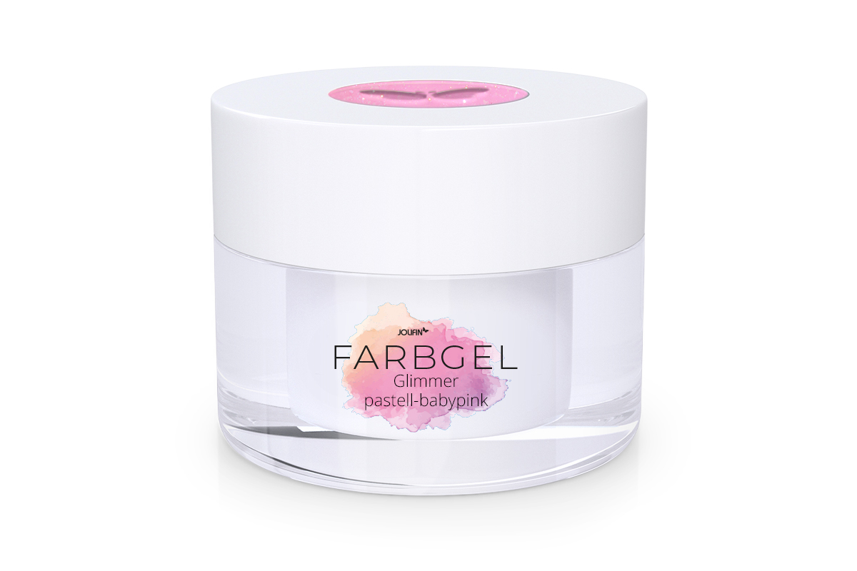 Jolifin Farbgel Glimmer pastell-babypink 5ml