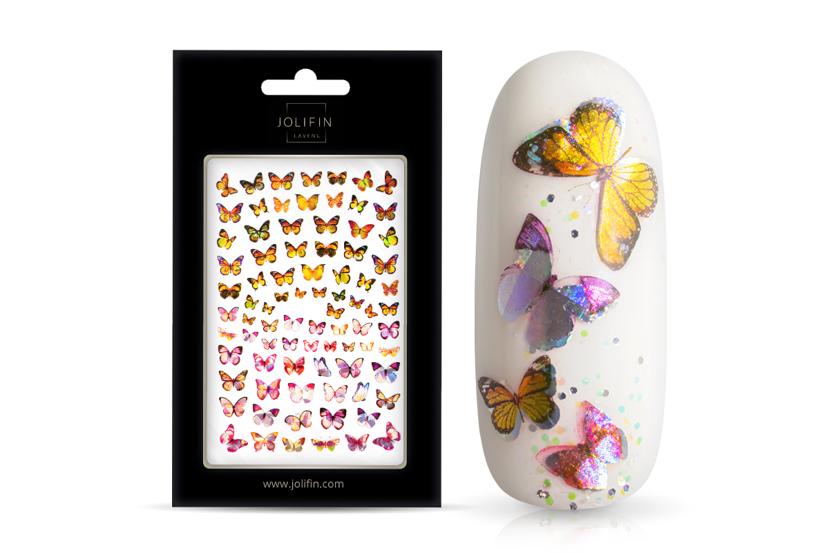 Jolifin LAVENI XL Sticker - Butterfly Hologram No. 6