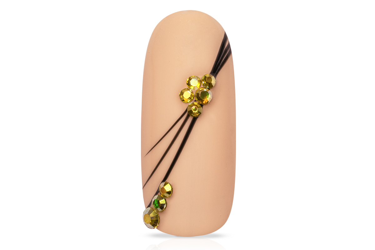 Jolifin LAVENI rhinestone display - luxury gold