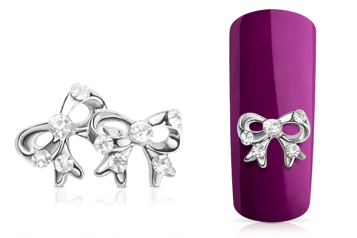 Jolifin Overlay Bow large silver