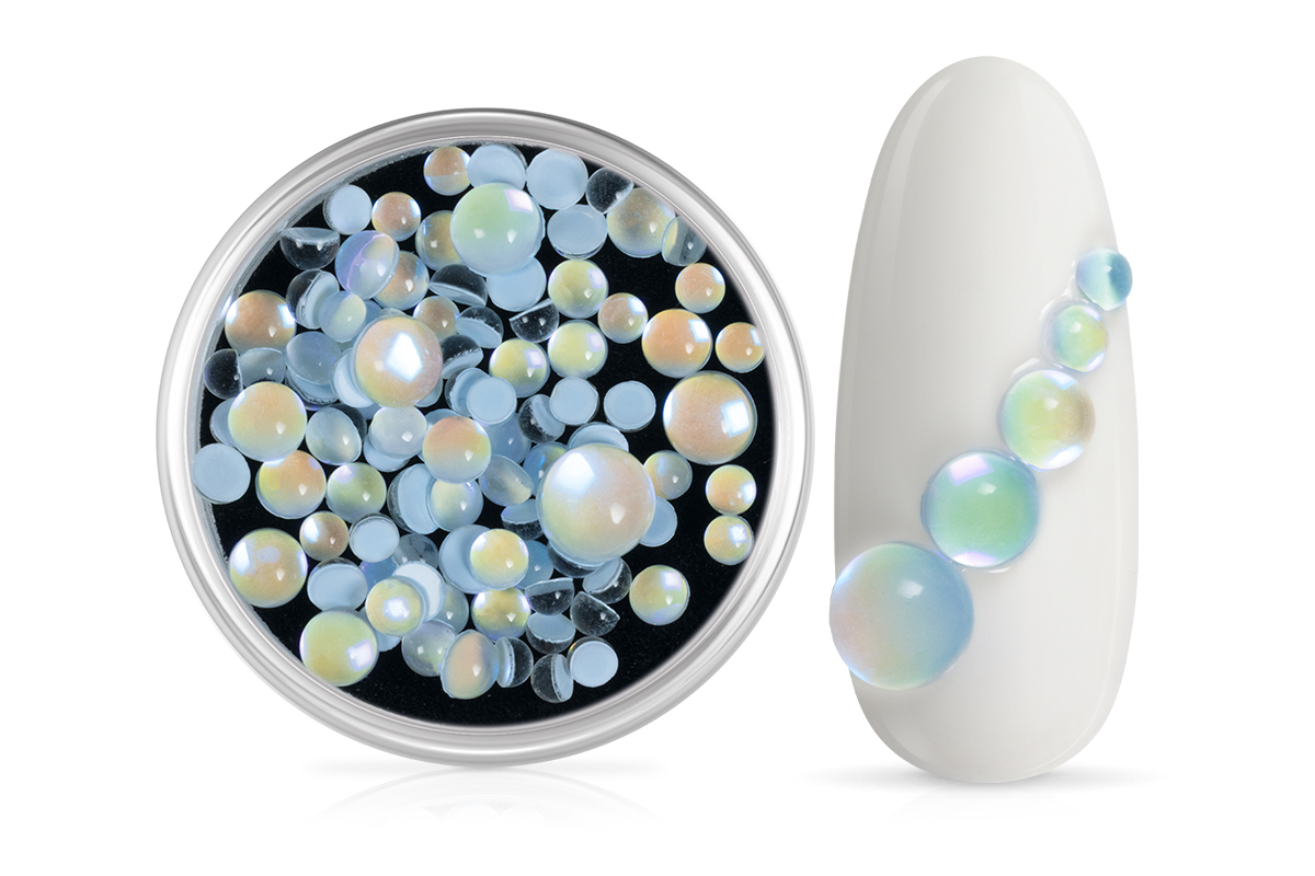 Jolifin Halbperlen - Bubbles blue
