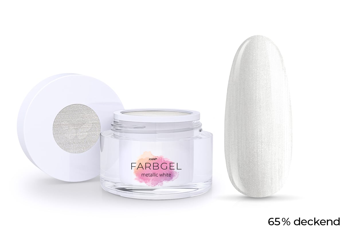 Jolifin Farbgel metallic white 5ml