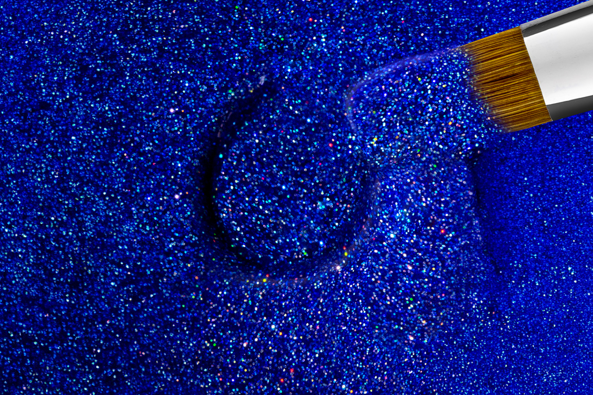 Jolifin colour gel blue hologram 5ml
