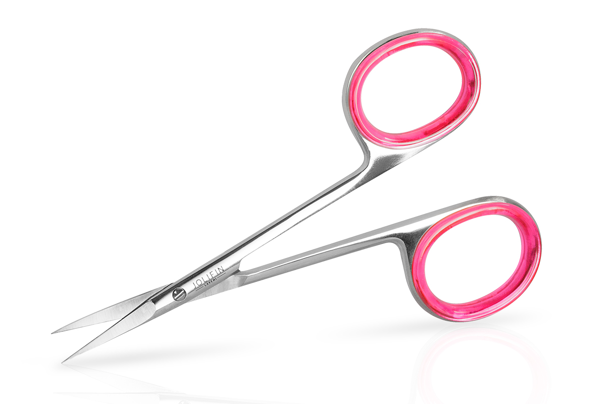 Jolifin LAVENI - Cuticle scissors Professional comfort pink
