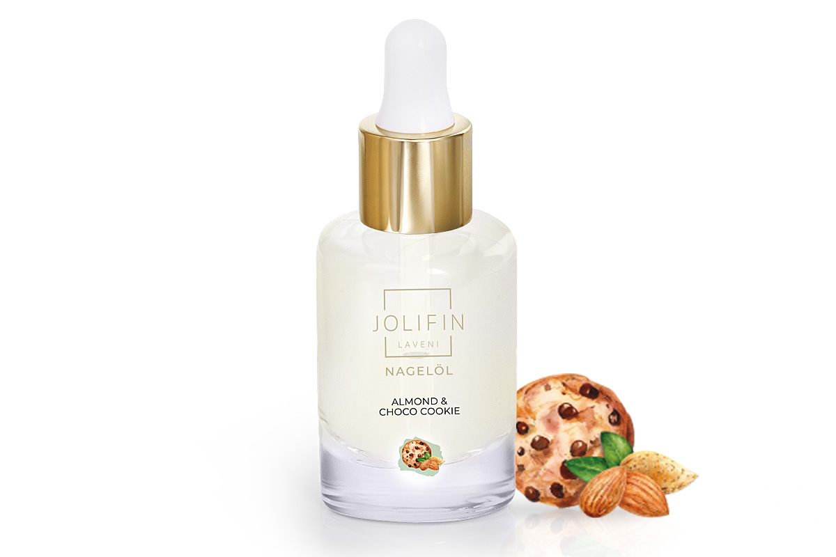 Jolifin LAVENI Nagelöl - Almond & Choco Cookie 10ml
