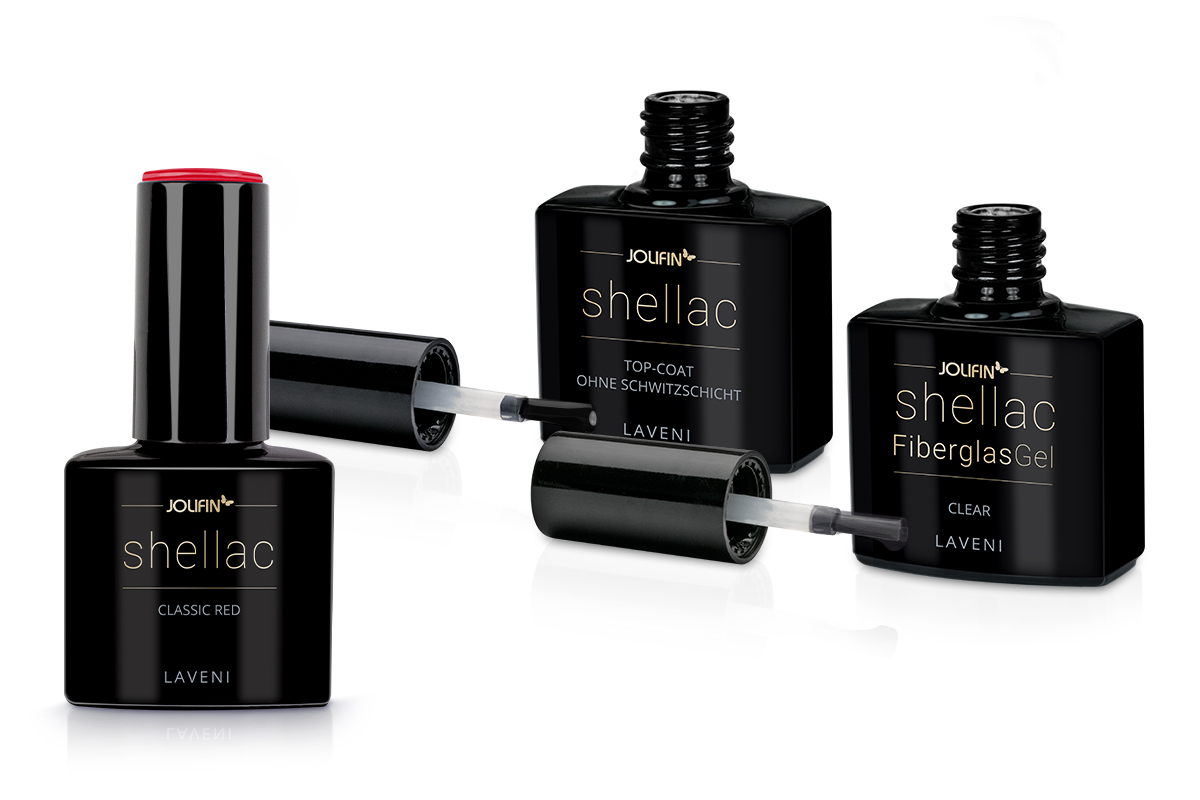 Jolifin LAVENI Shellac Starter-Set - Press-On