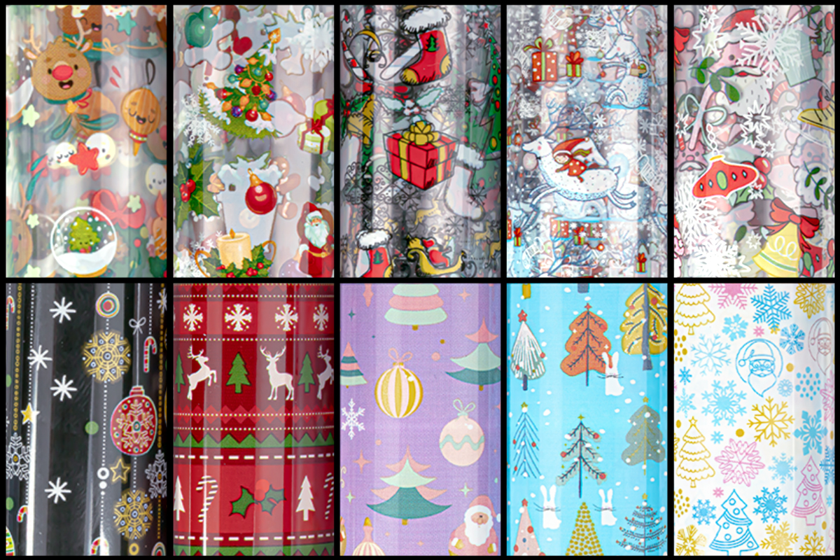Jolifin Transfer Nail Foil Box - Christmas Mix III