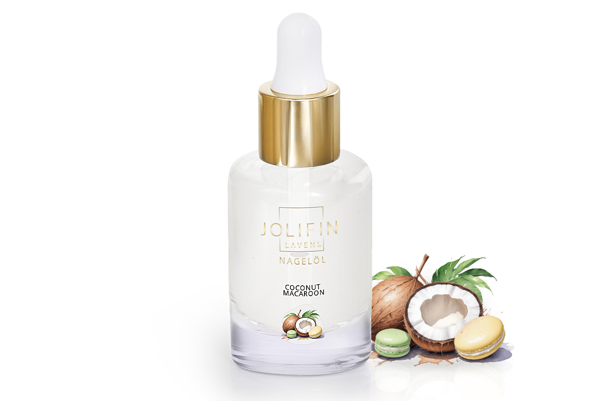 Jolifin LAVENI Nagelöl - coconut macaroon 10ml