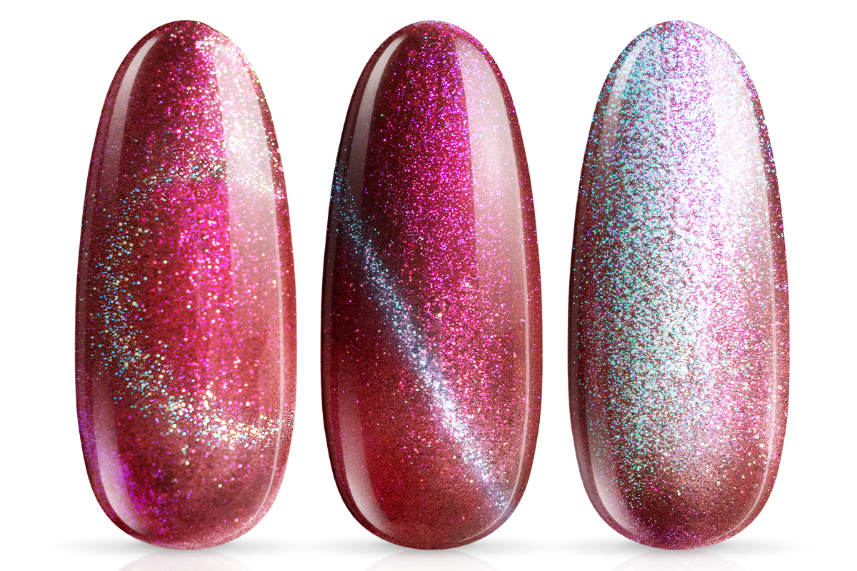 Jolifin LAVENI Shellac - Cat-Eye 9D wild berry galaxy 10ml