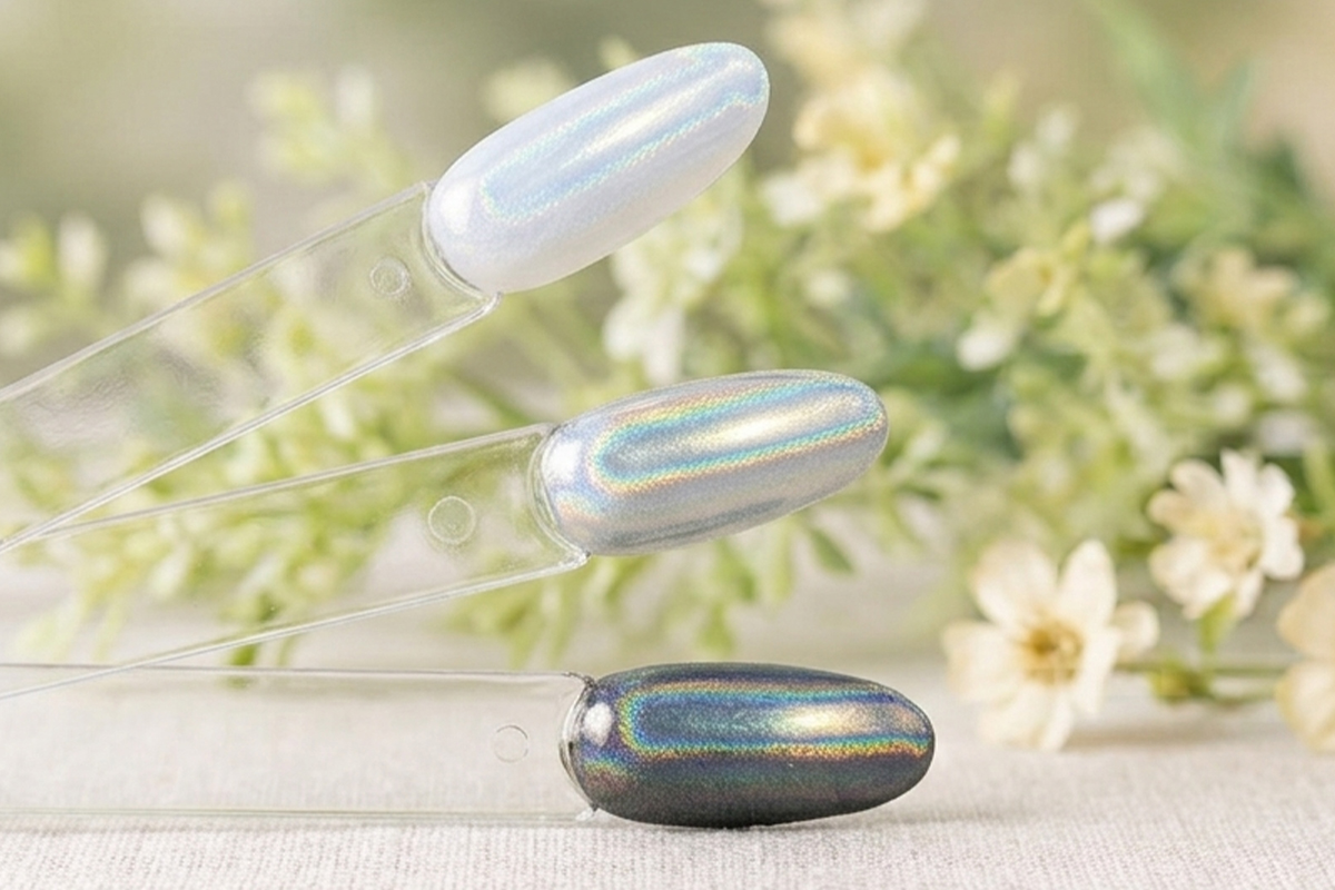 Jolifin LAVENI Rainbow Aurora Mirror-Chrome Pigment - clear & silver