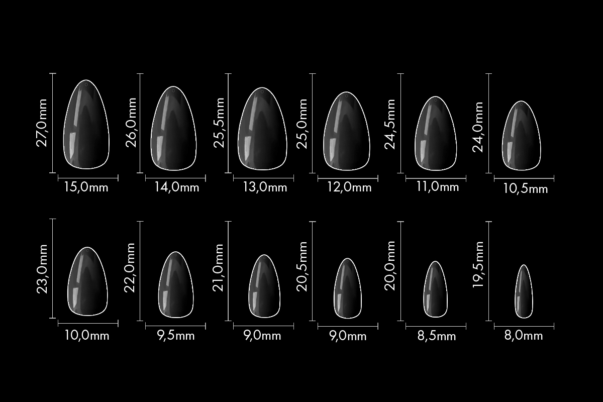 Jolifin 120 Tipbox Press-On oval almond