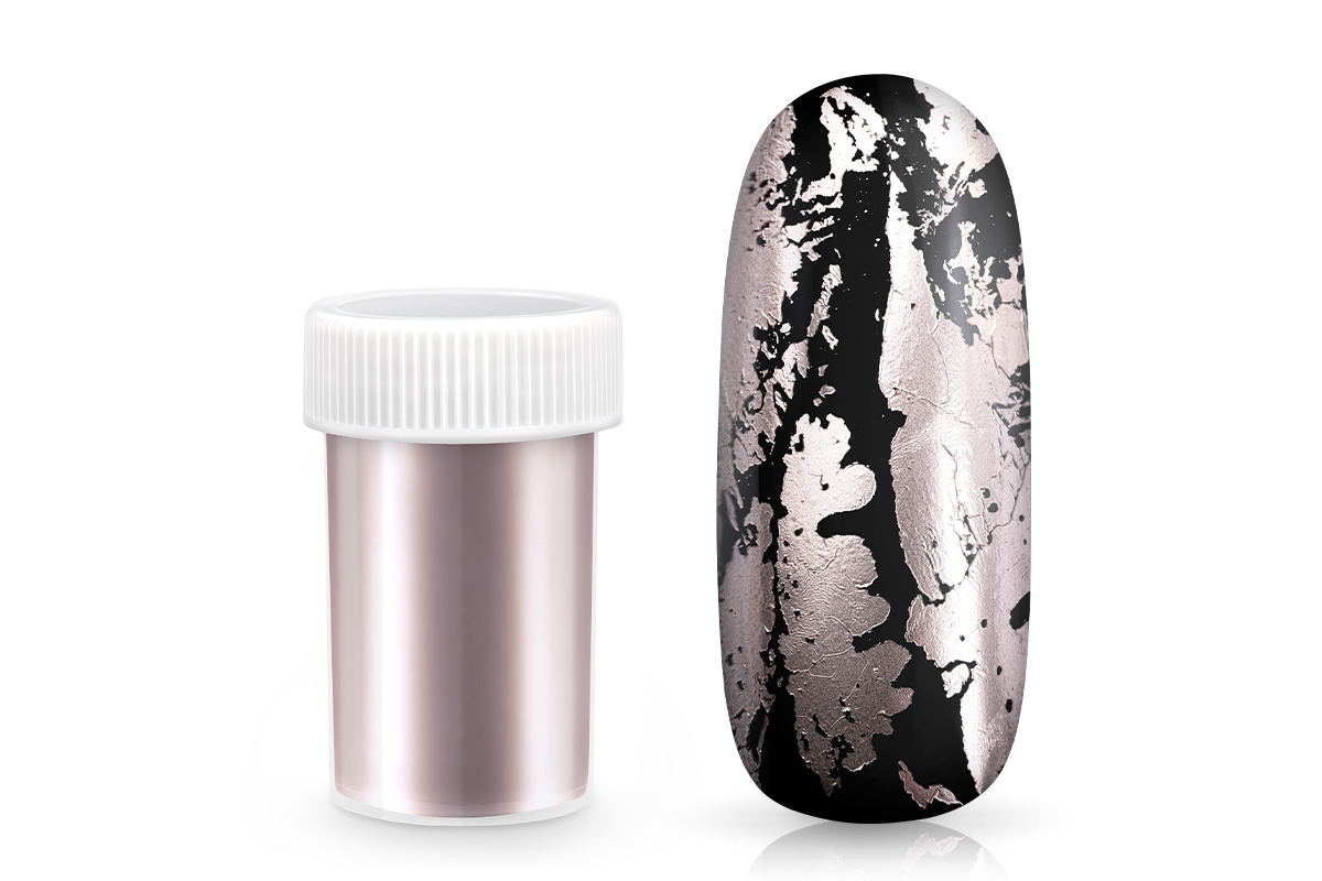 Jolifin Transfer Nagelfolie XL - Matt steel-rosé 