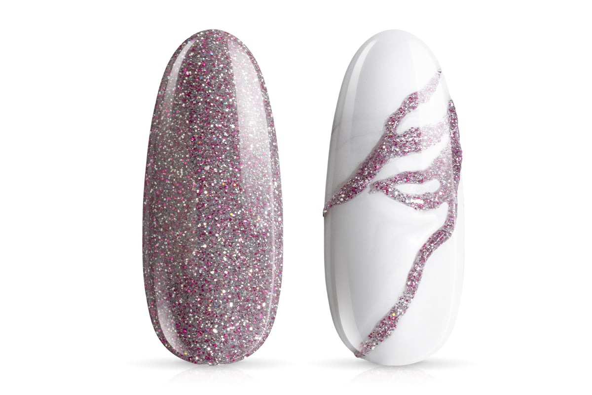 Jolifin LAVENI PRO Farbgel - FlashOn rose hologramm 5ml