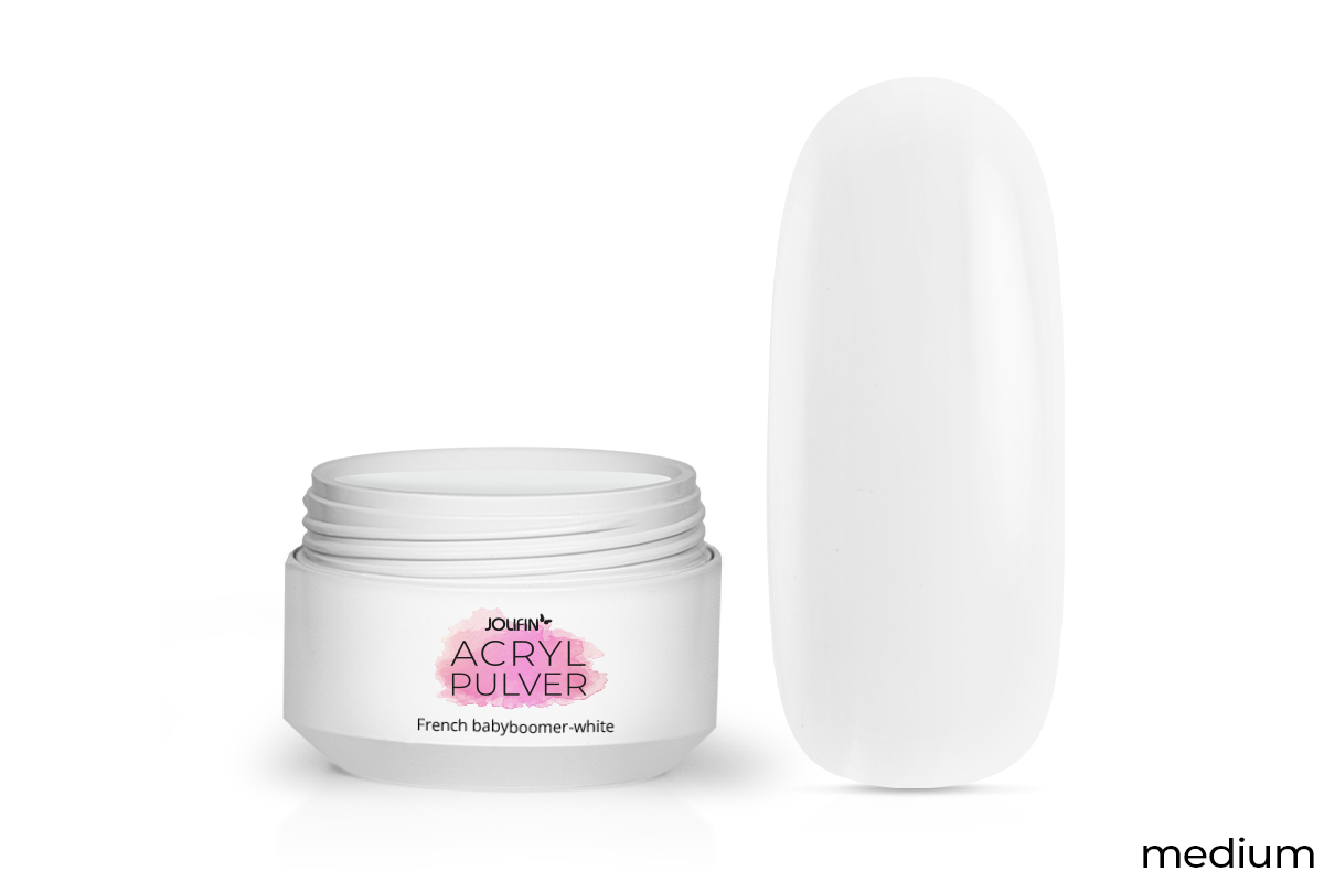 Jolifin Acryl Pulver - French babyboomer-white 10g