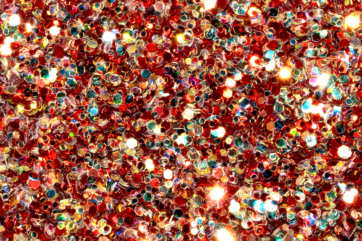Jolifin glitter powder - hologram red