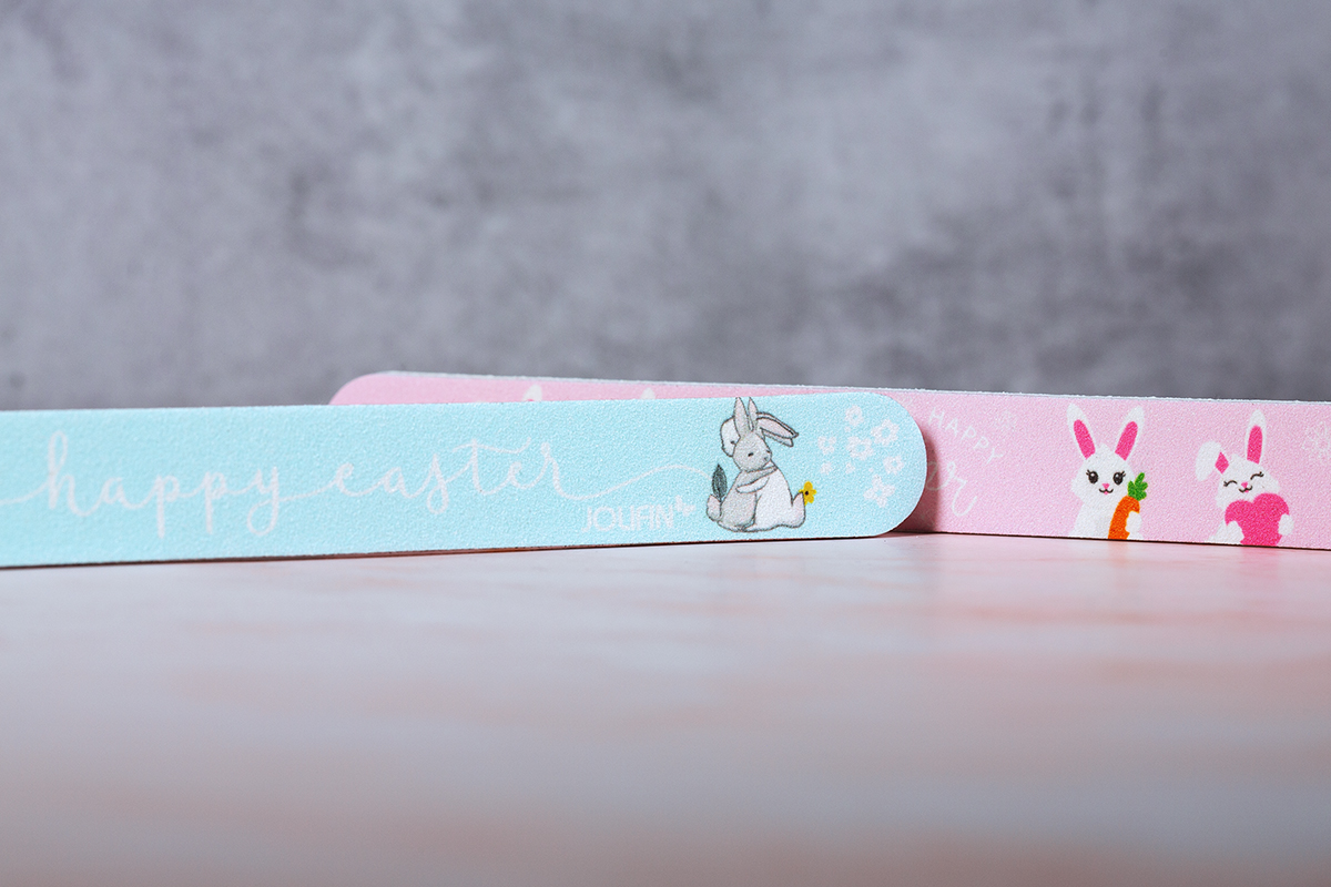 Jolifin Easter file Happy Easter - pastel blue 100/180