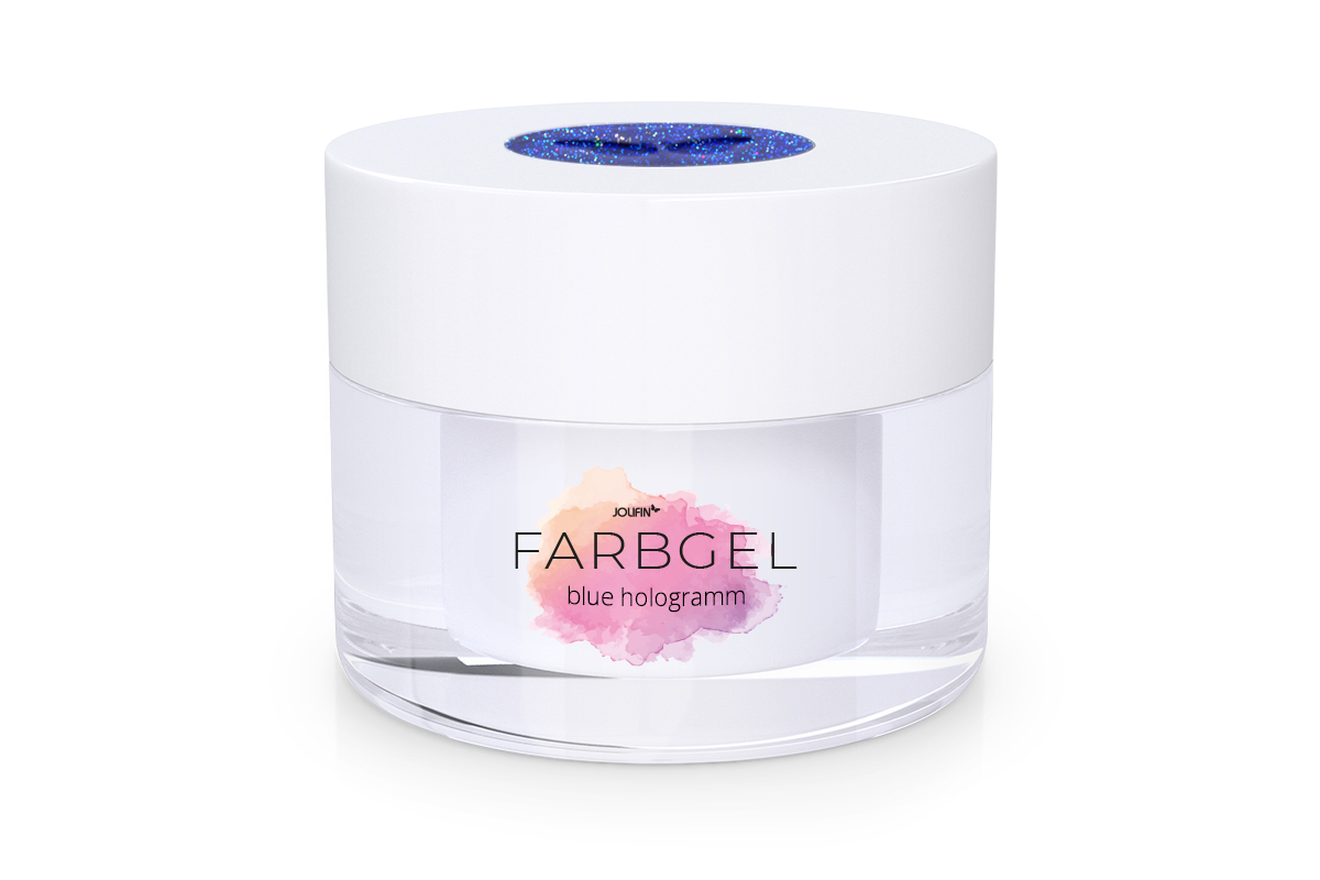 Jolifin colour gel blue hologram 5ml