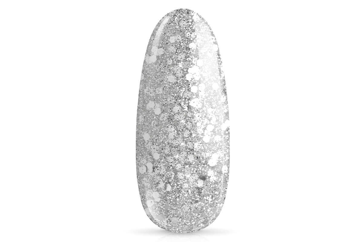 Jolifin LAVENI Farbgel - diamond silver Glitter 5ml