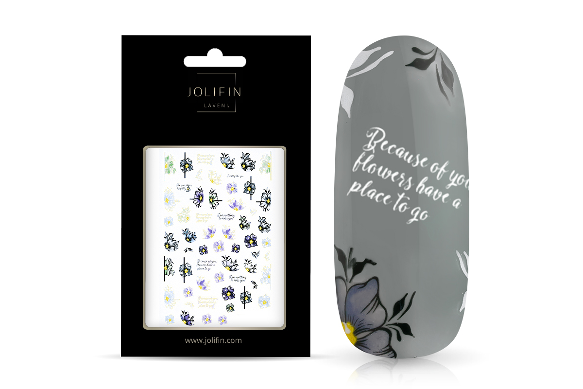 Jolifin LAVENI XL Sticker - Flowers No. 45
