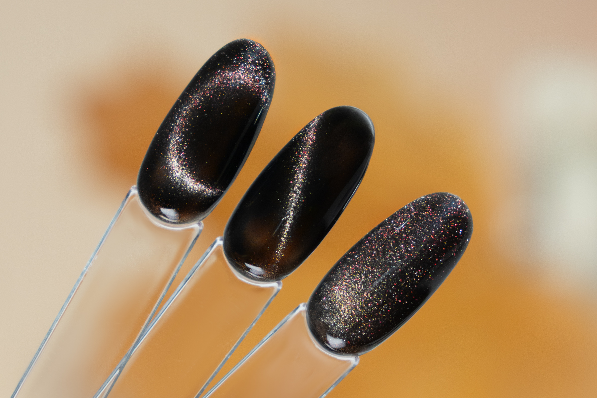 Jolifin LAVENI Shellac - Cat-Eye 9D black chocolate 10ml
