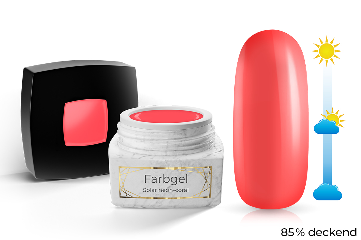 Jolifin LAVENI PRO Colour Gel - Solar neon-coral 5ml