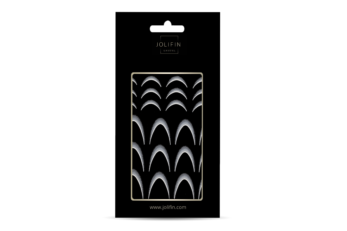Jolifin LAVENI XL Sticker - Ombre French white