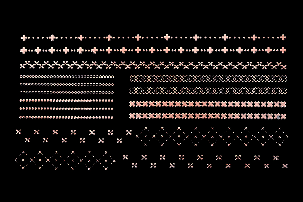 Jolifin LAVENI XL Sticker - Stripes rose-gold No. 3