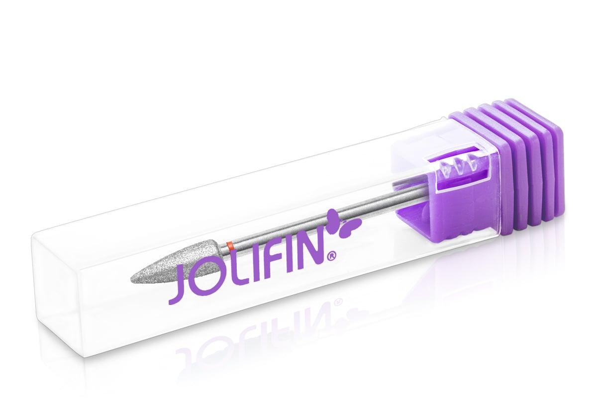 Jolifin Diamant Manikür-Bit - großer Kegel fein