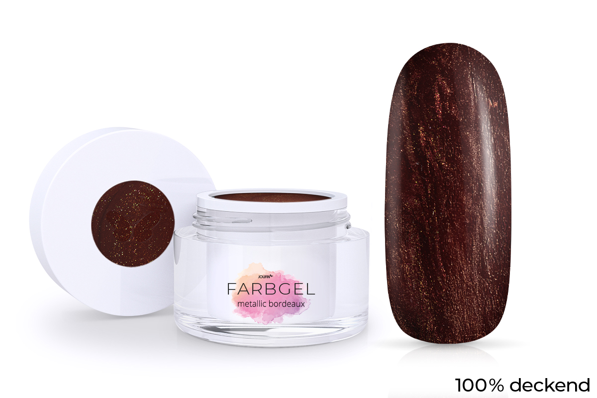 Jolifin Farbgel metallic bordeaux 5ml