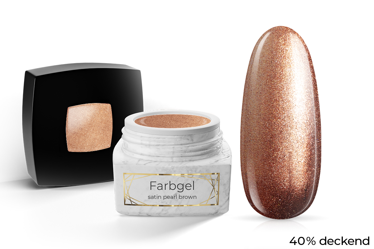 Jolifin LAVENI PRO Farbgel - satin pearl brown 5ml