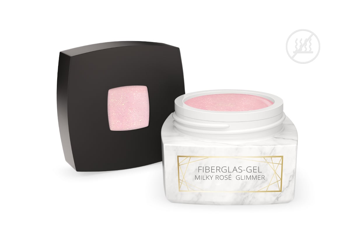 Jolifin LAVENI PRO - Fibreglass gel milky rosé mica 15ml