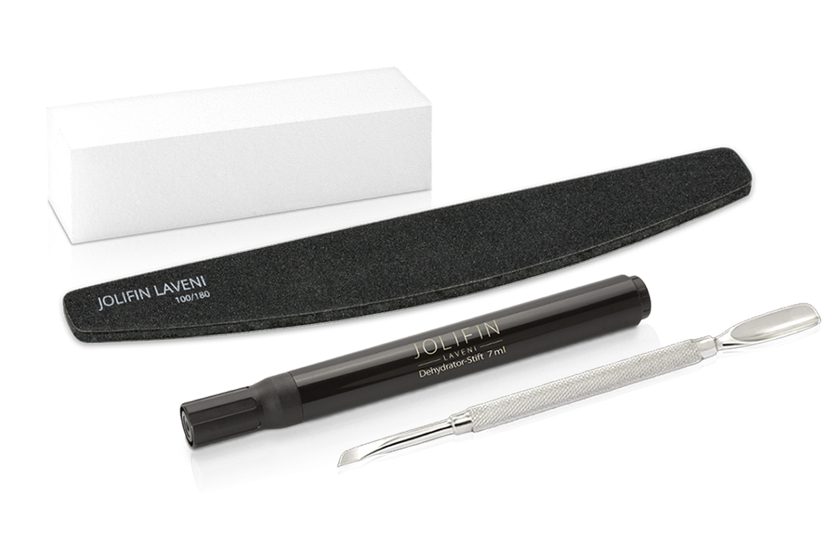 Jolifin LAVENI Shellac Starter-Set - M - Luna Gerät & Aufbewahrungstasche
