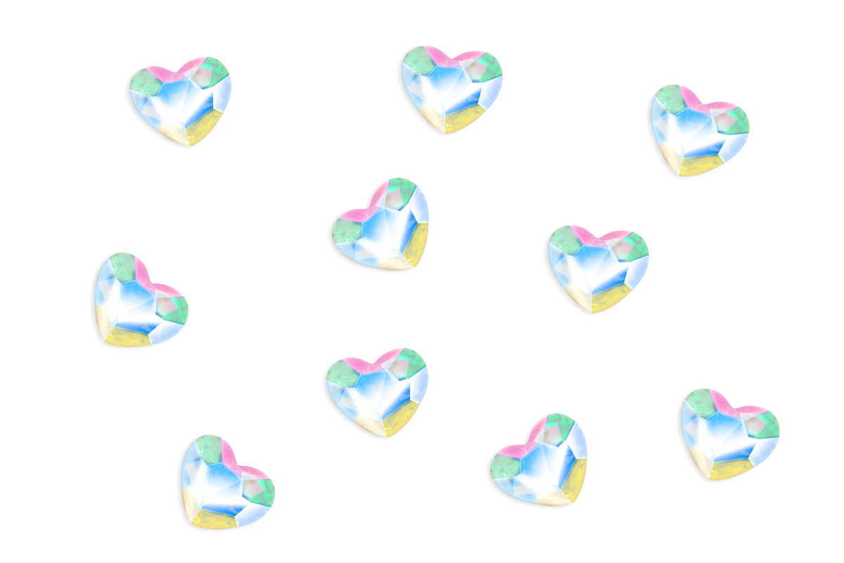 Jolifin LAVENI Rhinestone Diamonds - moon hearts
