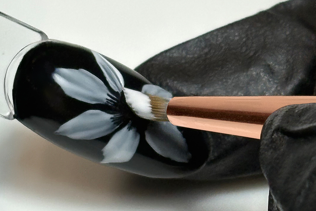 Jolifin Aurora Pinsel weiß - rund für Blätter