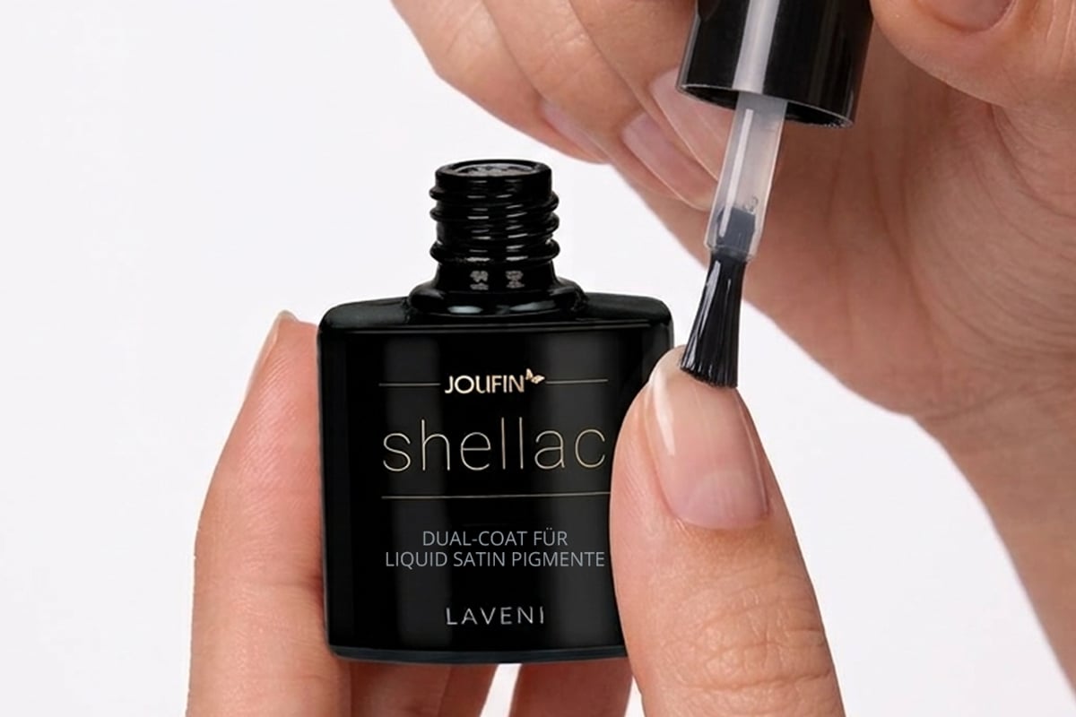 Jolifin LAVENI Shellac - Dual-Coat für Liquid Satin Pigmente 10ml
