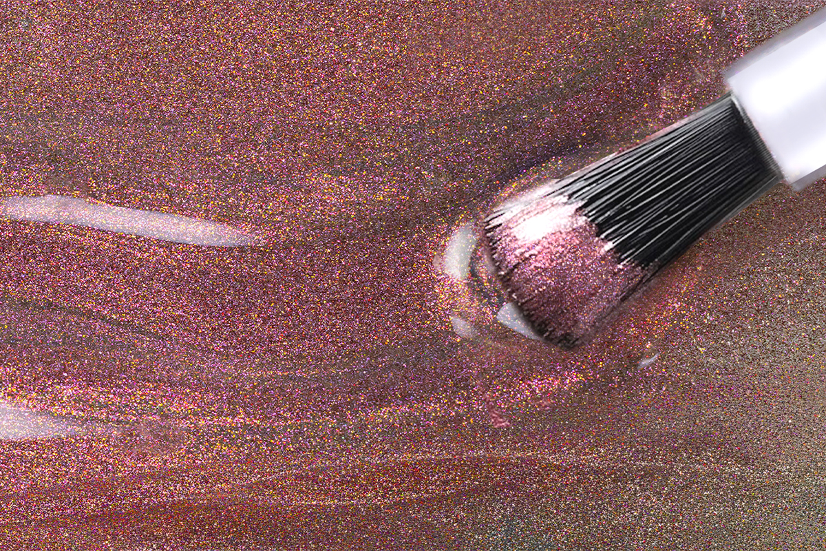 Jolifin LAVENI Shellac - Cat-Eye Aurora peach cosmos 10ml