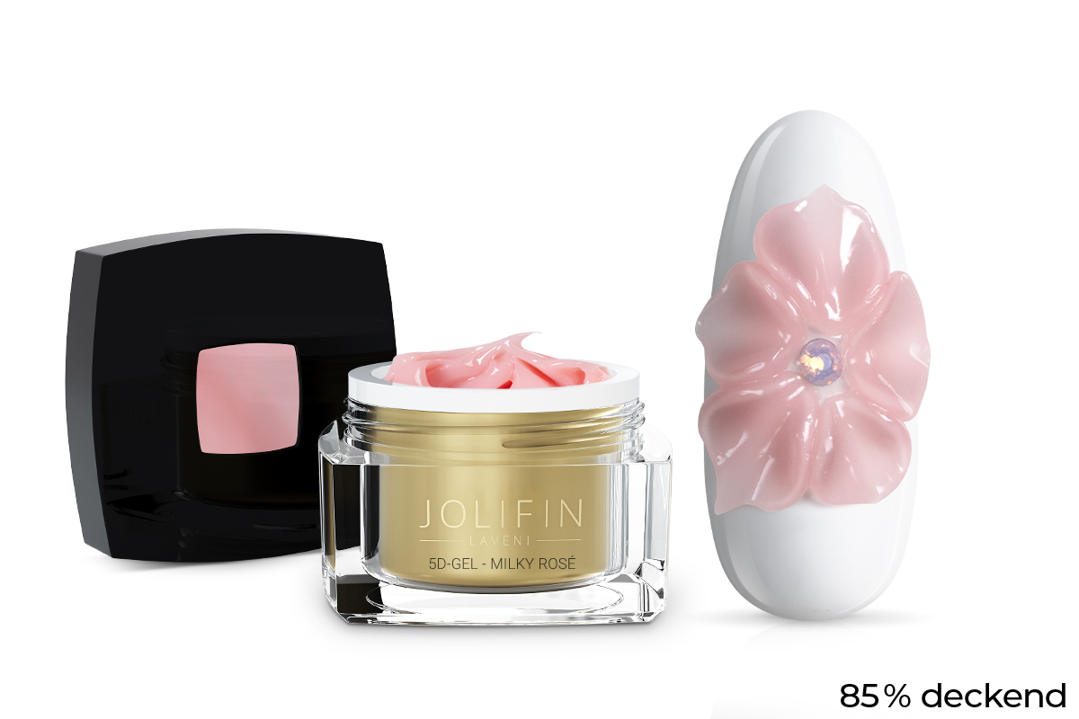 Jolifin LAVENI 5D-Gel - milky rosé 5ml