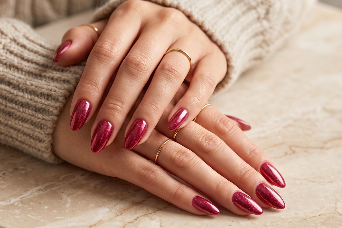 Jolifin LAVENI Shellac PeelOff - dark hibiscus 10ml