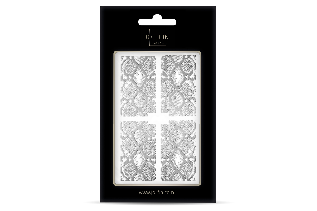 Jolifin LAVENI XL Sticker - Animalprint Silver No. 2