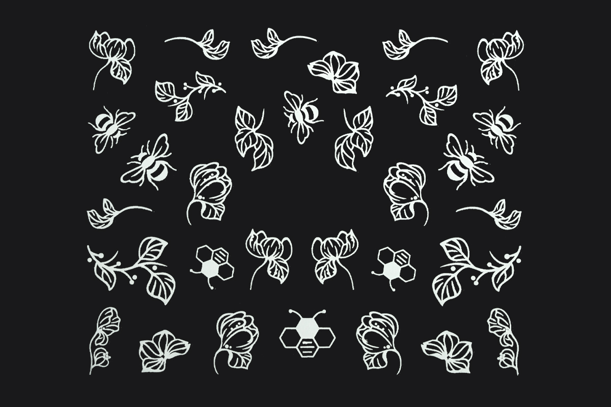 Jolifin LAVENI Sticker - white no. 11