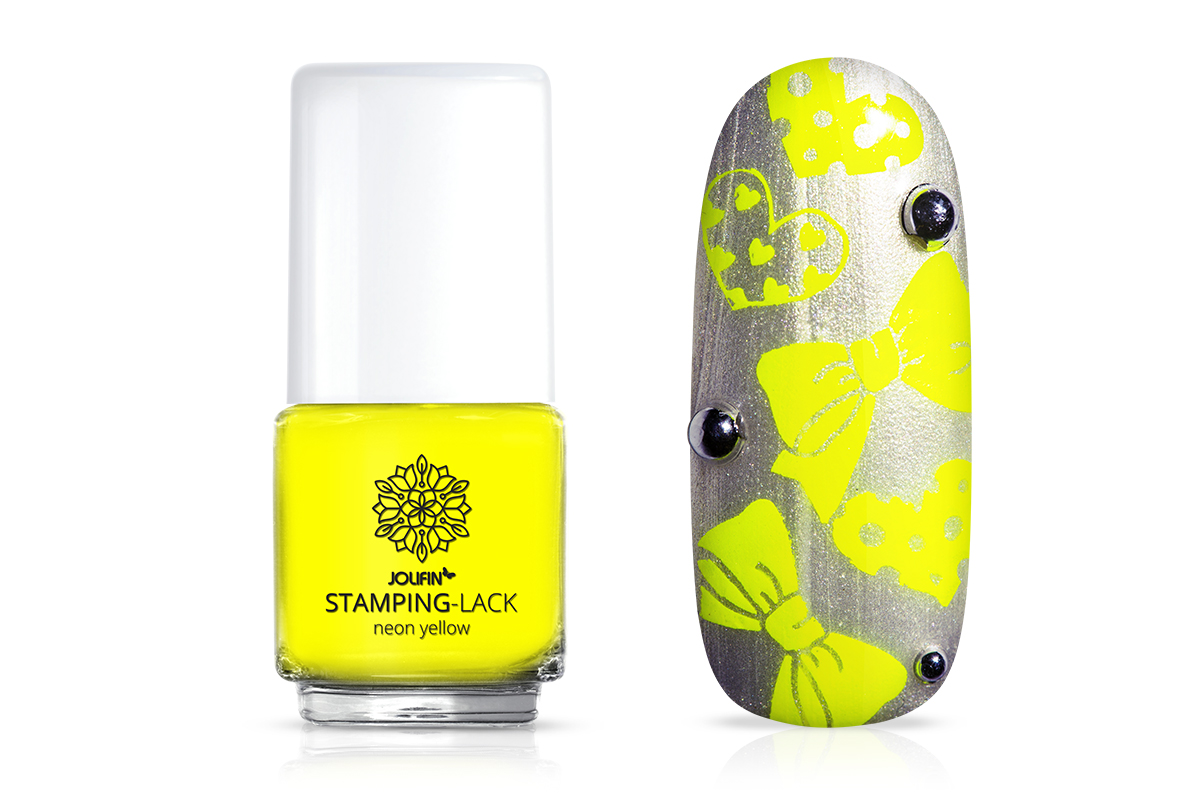 Jolifin Stamping Lacquer - neon yellow 12ml