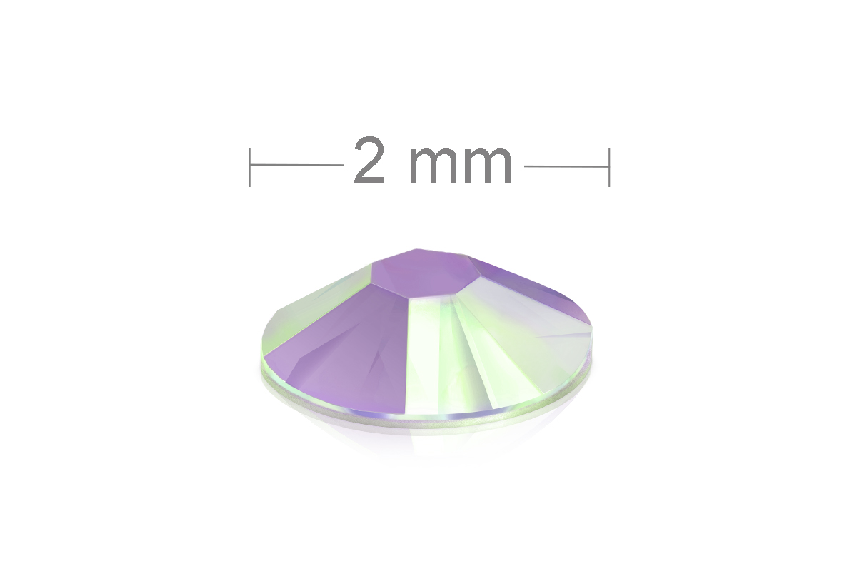 Jolifin Strasssteine 100 Stück - FlipFlop green & pink