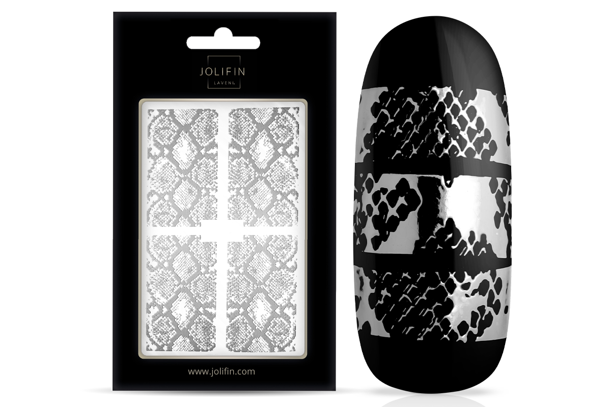 Jolifin LAVENI XL Sticker - Animalprint Silver No. 2