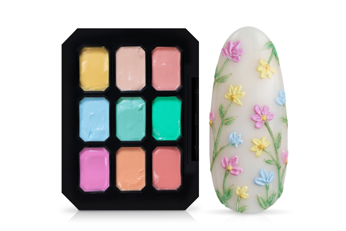 Jolifin Structure Oil Painting & Ombre Gel Palette - Pastel 20ml